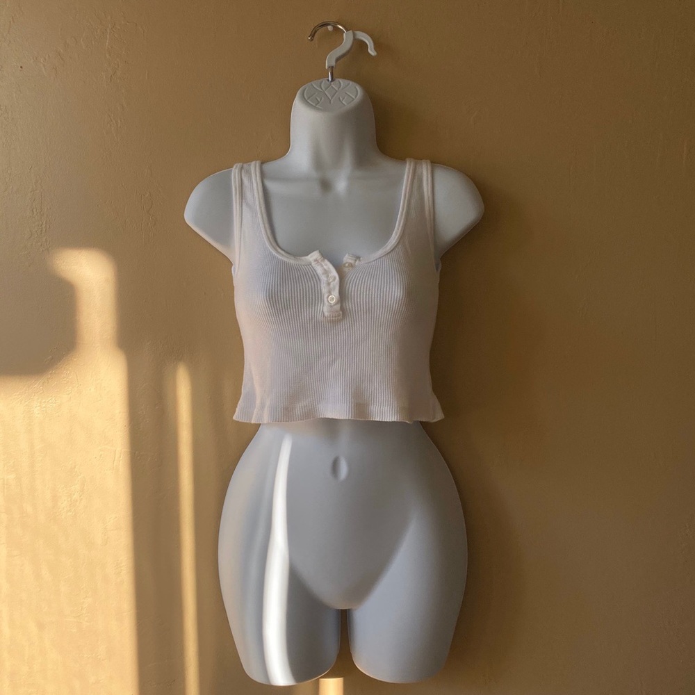 Brandy Melville Thermal Button Up Tank